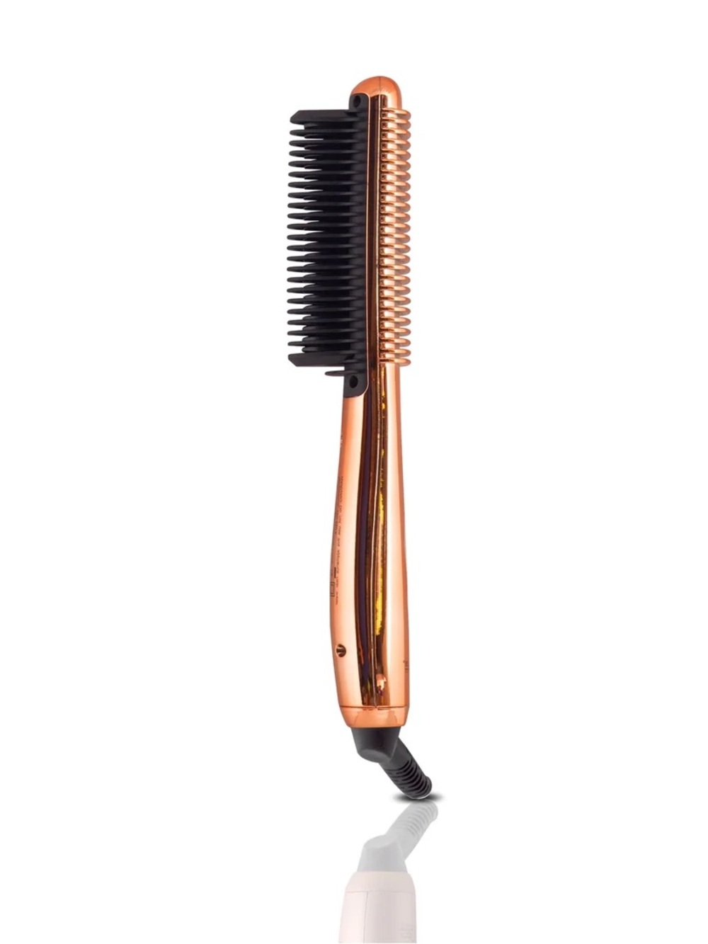 LIKE NEW ROYALE Multi-Purpose Ceramic Hair Brush Sparkling Glossy Rose Gold Pink